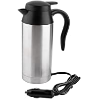 Los mejores  - 12V Hervidor De Coche Hervidor Para Coche-750ML-25oz Hervidor de agua con Encendedor de cigarrillos Calefacción Taza
